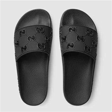 gucci black slides womens|Gucci slides women fit.